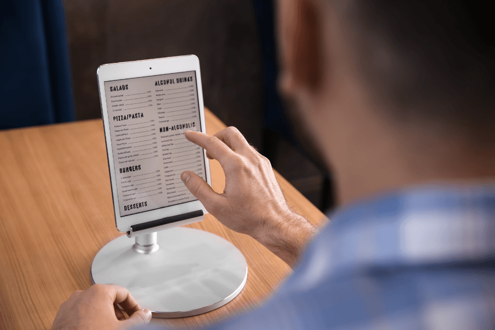 electronic menu
