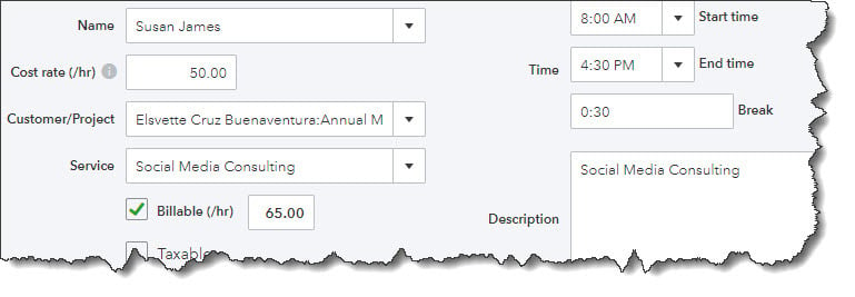 Billing Customers for Time and Expenses in QuickBooks Online