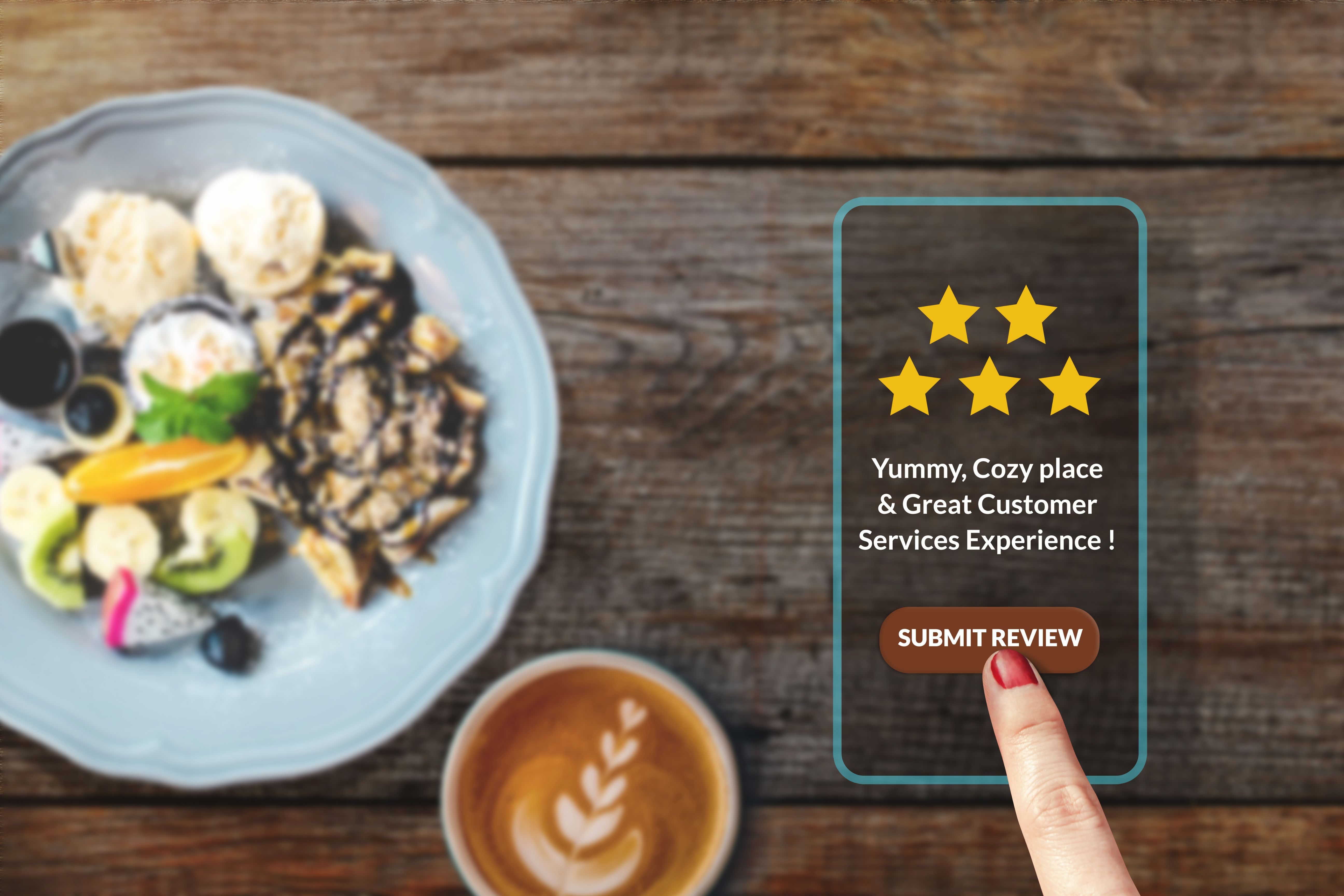Deliver an amazing experience at your restaurant to attract repeat customers and get better reviews.